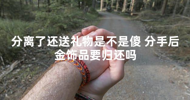 分离了还送礼物是不是傻 分手后金饰品要归还吗